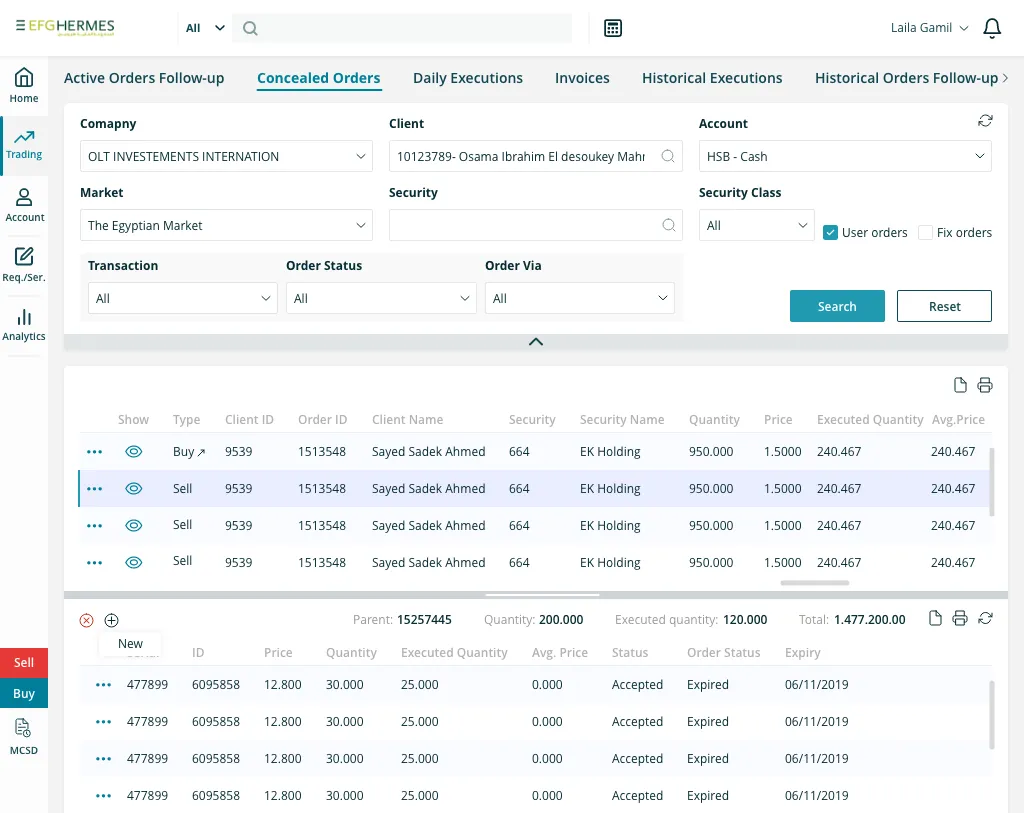 EFG 360 performance analytics