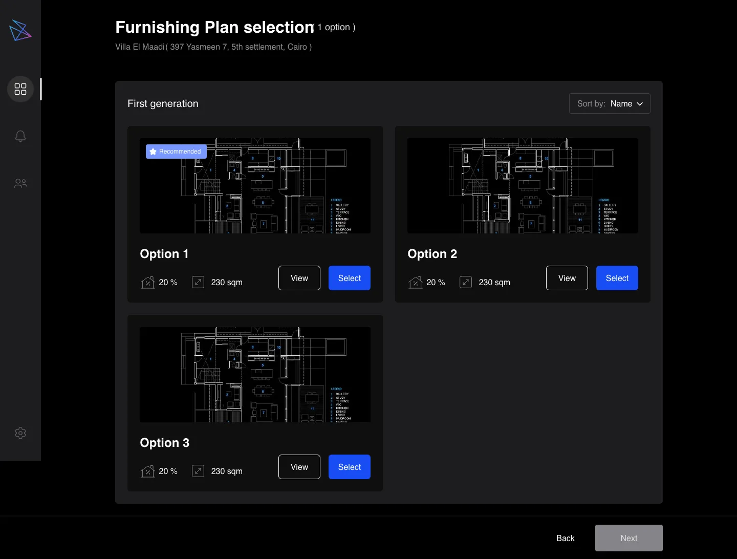 Conix project dashboard
